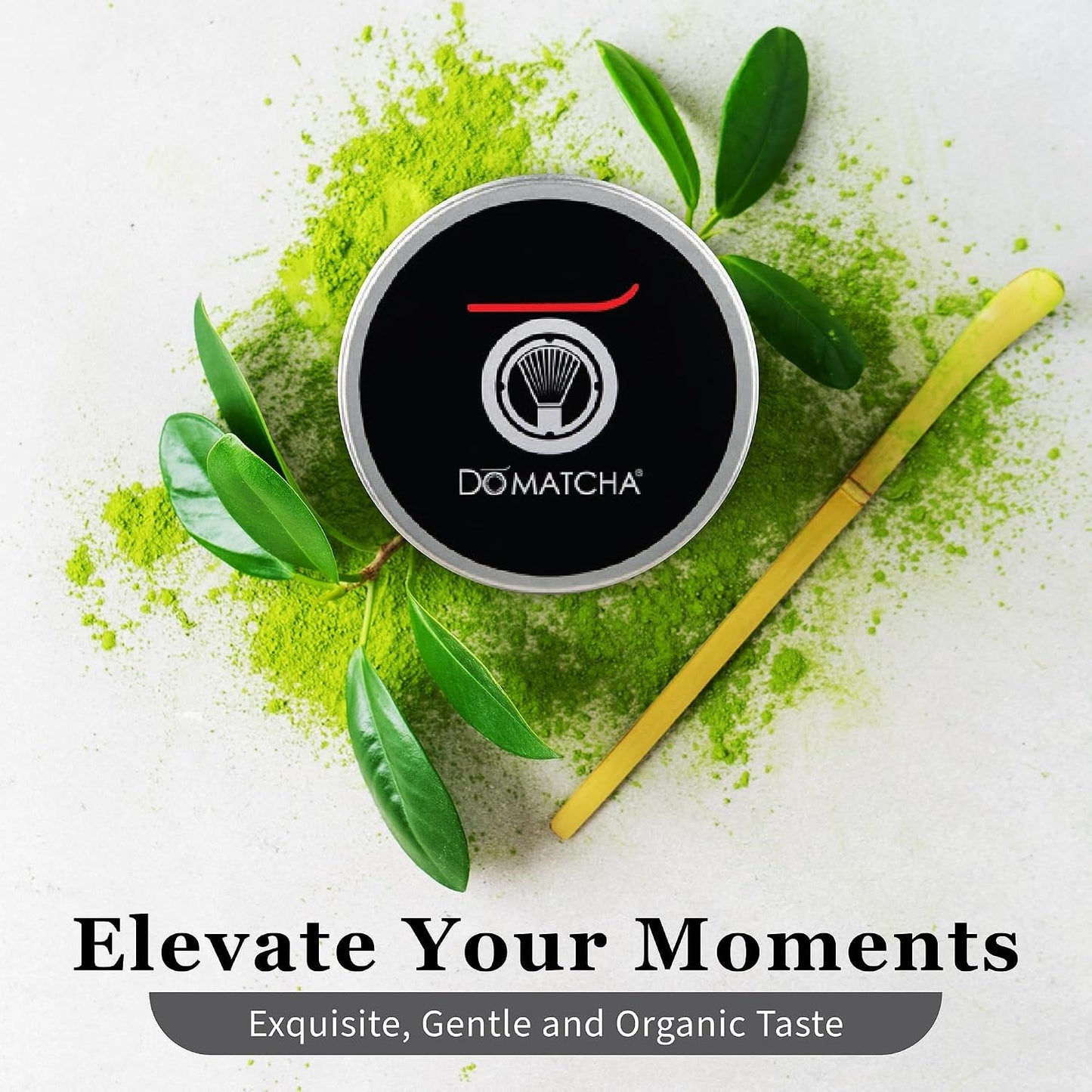 DoMatcha - Organic Ceremonial Green Tea Matcha Powder, Natural Source of Antioxidants, Caffeine, and L-Theanine, Promotes Focus and Relaxation, Kosher, 75 Servings (2.82 oz)