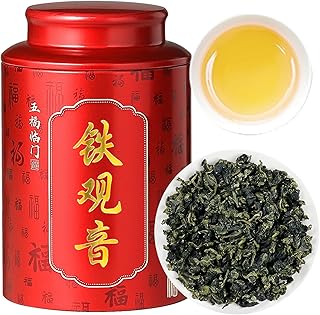 CHADUO Tieguanyin Oolong Tea Loose Leaf Authentic Anxi Tieguanyin Tea High Mountain Oolong Tie Guan Yin Iron Goddess Tea Natural Orchid Fragrance Pure Hongxin Waiwei Tao Cultivar 5.3oz/150g Chinese Tea 铁观音 安溪铁观音 乌龙茶