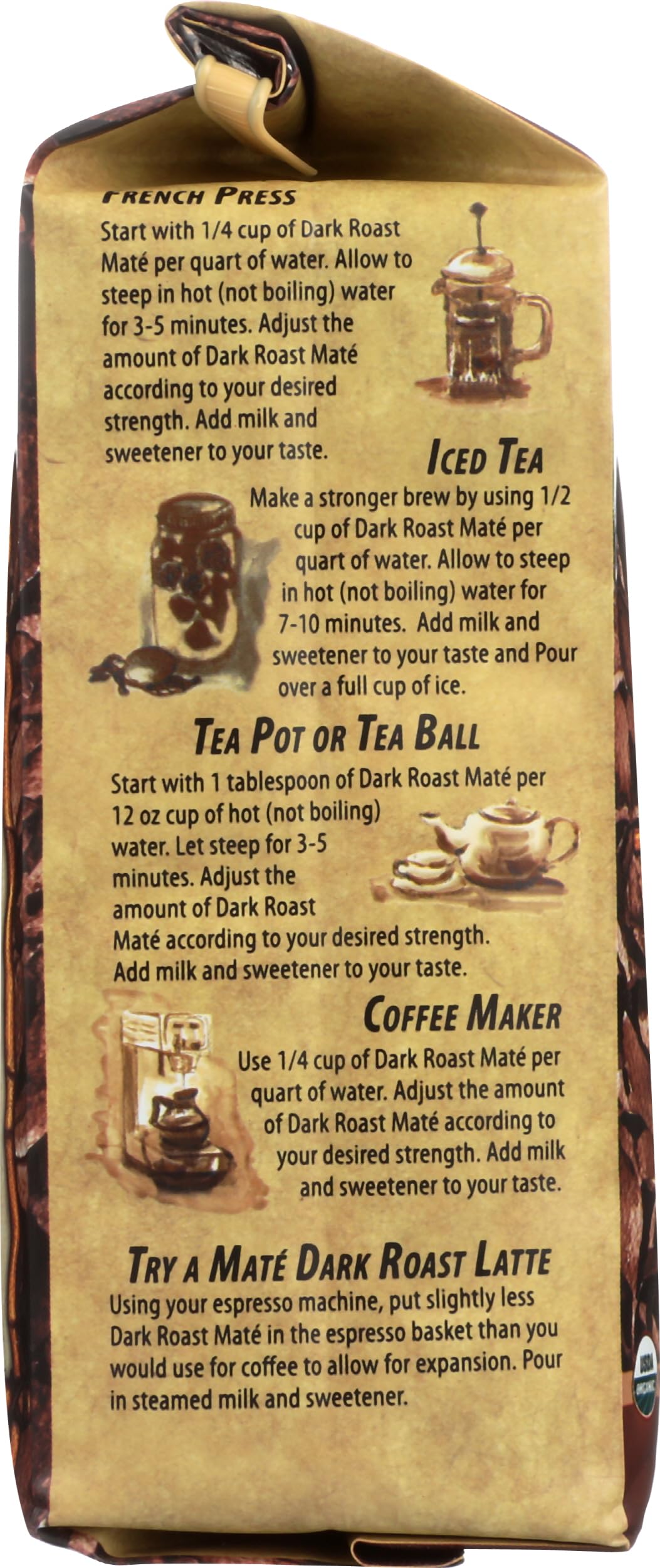 Maté Factor The Mate Fa Countor, Tea Mate Dark Roast, 12 Ounce