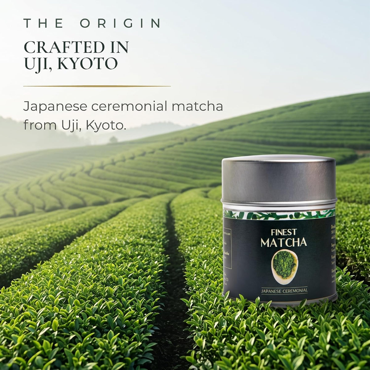 Heapwell Ceremonial Grade Matcha Powder, Uji Kyoto Japanese Matcha, 1.05 oz