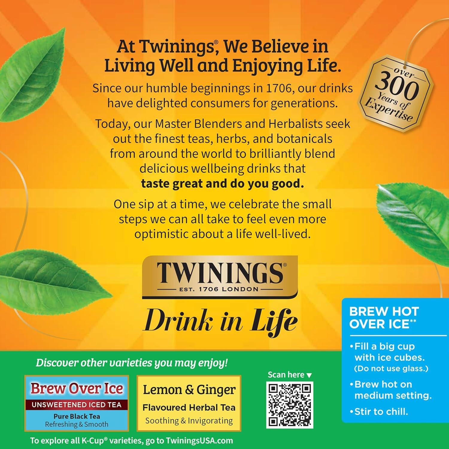 Twinings Green Tea K-Cup Pods for Keurig, 24 Count (Pack of 1), Smooth Flavour, Enticing Aroma, Caffeinated, Enjoy Hot or Iced