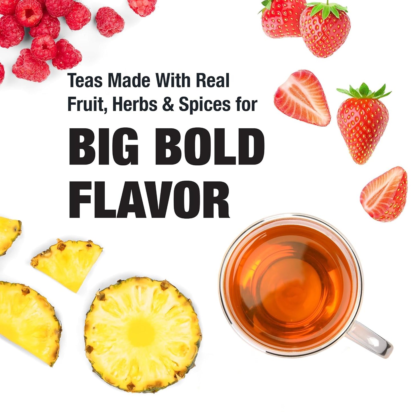 Tiesta Tea - Fruity Paradise, Strawberry Pineapple Green Tea, Premium Loose Leaf Blend, Tropical Fruit Flavor, Medium Caffeine, Hot or Iced, 20-25 Cups, 1.6oz Resealable Pouch