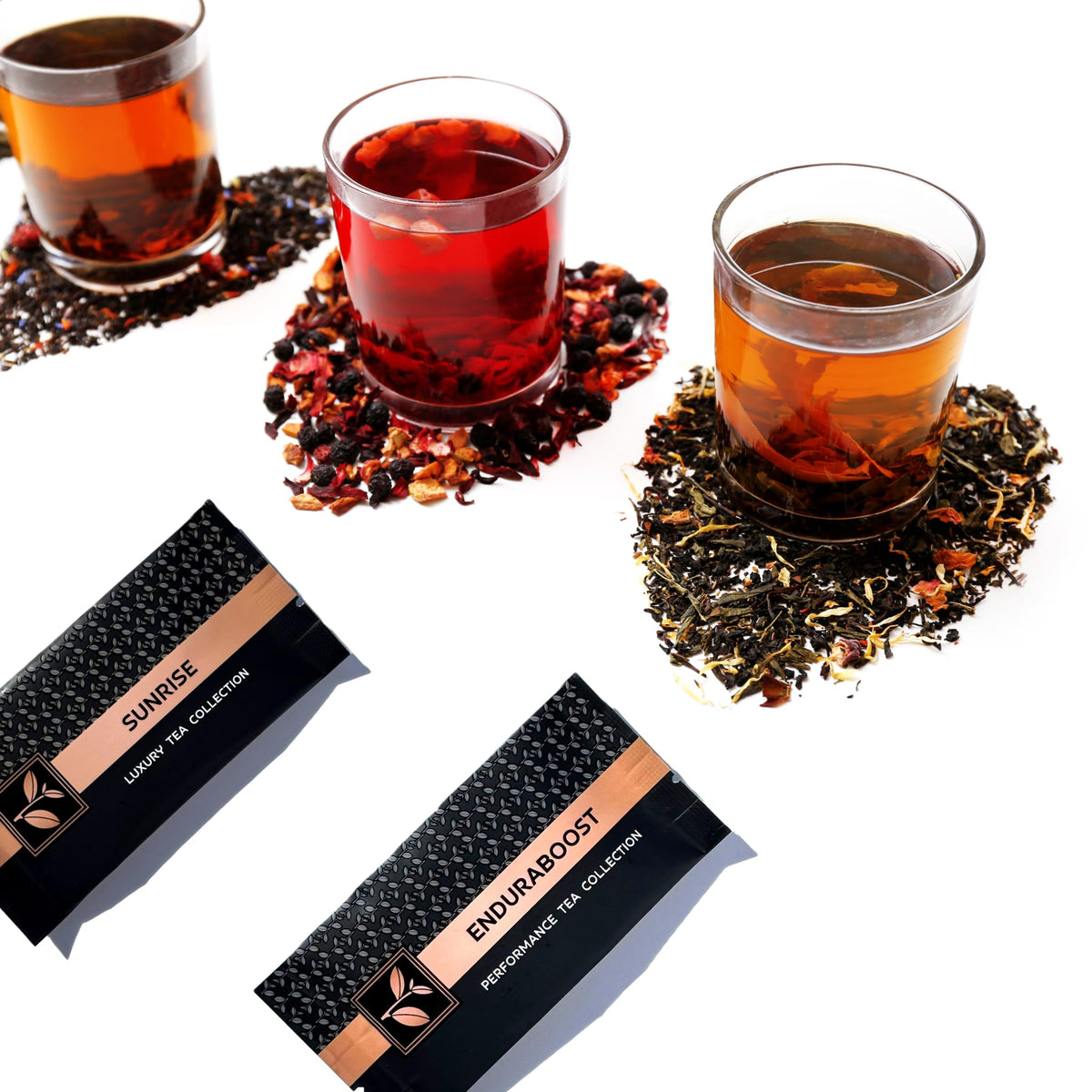Pure And Easy Tea, Premium Tea Flight Gift Set, 30 Individual Loose Leaf Tea Packets, 10 Blend Tea Sampler, Herbal &