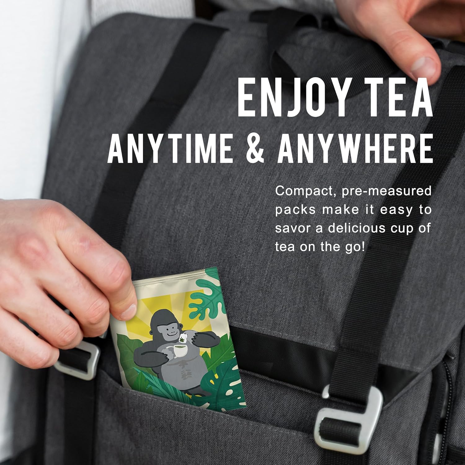 Fonming Tea Osmanthus Oolong Tea Quick Brew Drip Bags (hanging ear tea bags), Taiwan Rich Roasted Oolong Tea. 7 Count Box with capybara Design