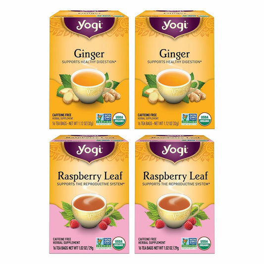 Yogi Tea Women's Wellness Variety Pack 4pk - 16 Bags per Pack (4 Packs) - Supports Moon Cycle and Digestion