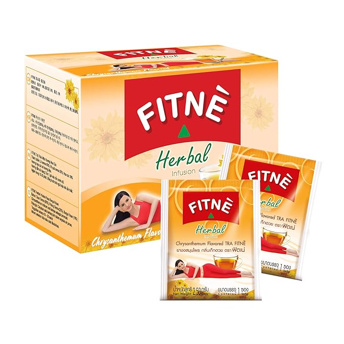FITNÈ Chrysanthemum Herbal Tea Senna Infusion Smooth Mild Soothing Beverage Natural Gentle Detox Cle