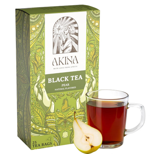 AKINA - Pear Flavored Black Tea Bags
