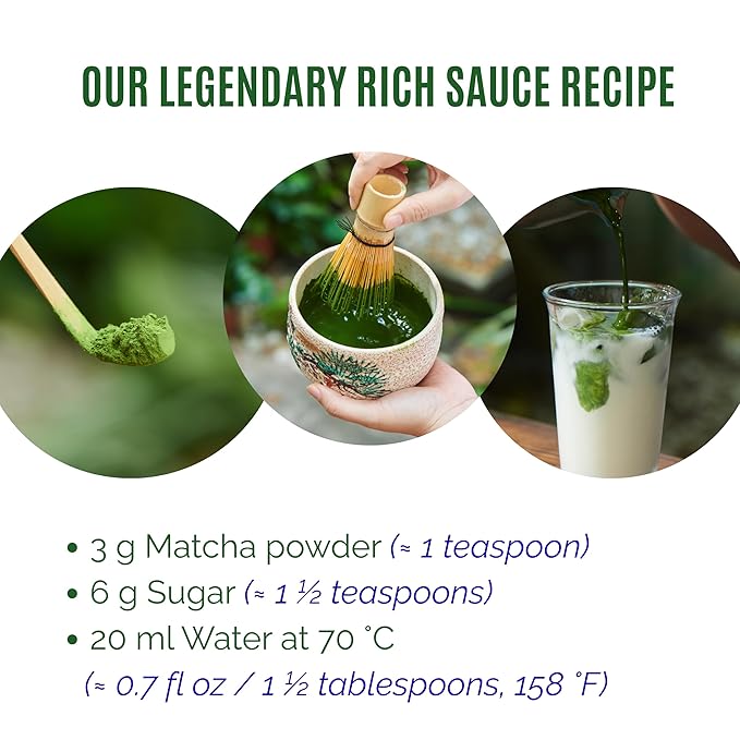 Satoen Authentic Japanese Ceremonial Grade Matcha Powder - Ceremonial Matcha Green Tea Powder from 100% Spring Premium First Harvest - Crafted for Matcha Straight Tea (100g)