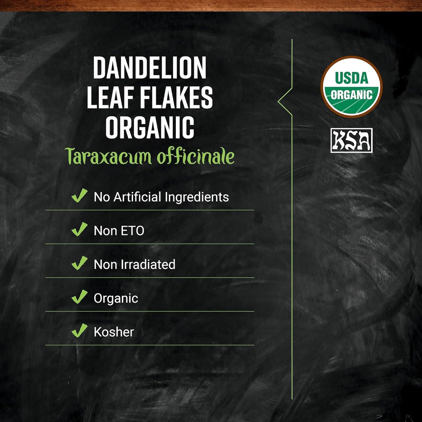 Frontier Co-op Organic Dandelion Leaf, Cut and Sifted - Dried for Loose Tea, Caffeine-Free Coffee Alternative, or Powder Supplement Capsules - Kosher | 16 Ounce (Pack of 1)