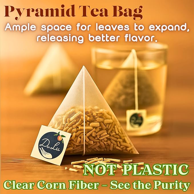 Dr. Lu’s Organic Ashwagandha Tea, Wild-Harvested in India’s Ayurvedic Regions, 100% Natural Calm & Stress Support