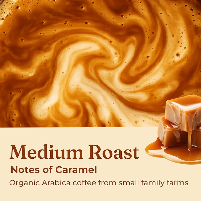Four Sigmatic Calm Organic Instant Coffee, Medium Roast Arabica with Reishi & Chaga Mushrooms for Stress Relief & Mood Support, USDA Organic
