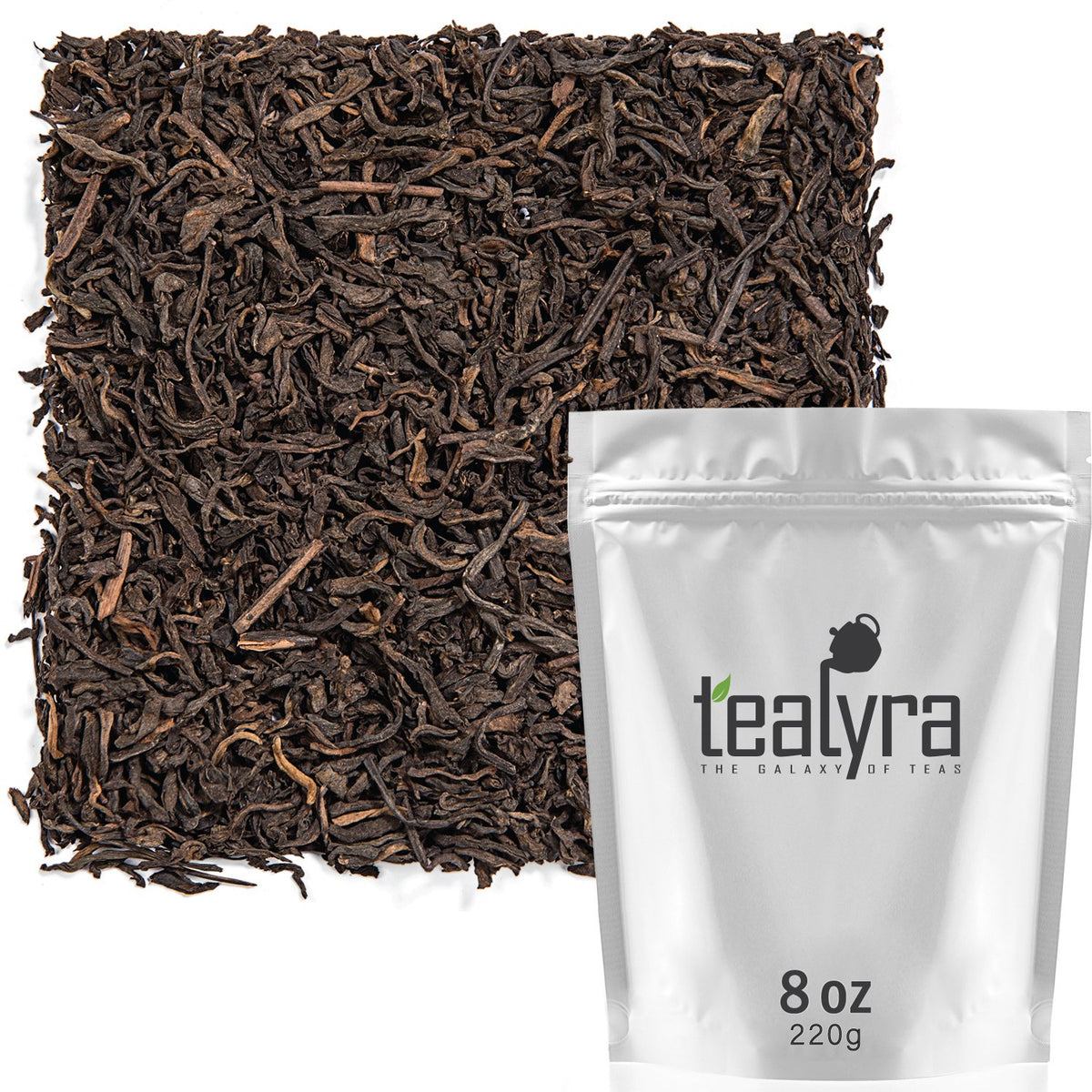Tealyra | 5 Years Aged Ripe Pu'erh Loose Leaf Tea, 8 oz