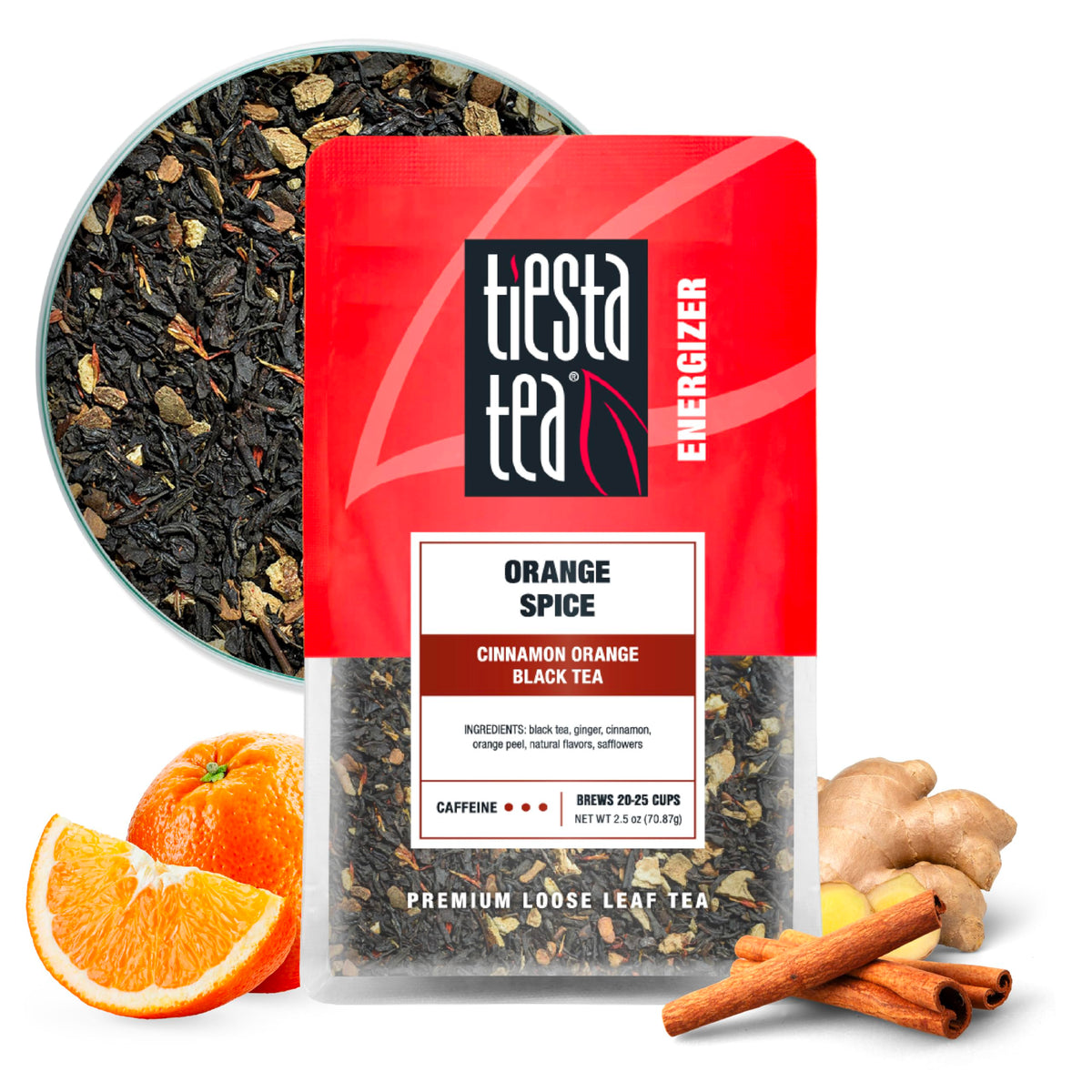 Tiesta Tea - Orange Spice Tea Loose Leaf Cinnamon Orange Black Tea 2.5oz