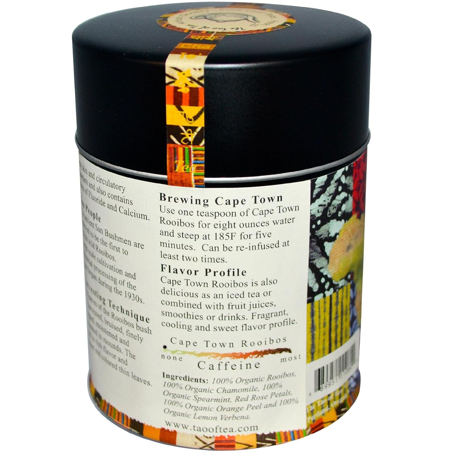 The Tao of Tea, Cape Town Rooibos Tea, Loose Leaf, 4 Ounce Tin