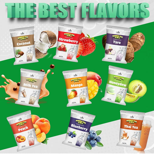 Fusion Select 2.2lb Taro Milk Tea Powder - Instant 3-in-1 Drink Mix with Cream & Sugar for Hot or Cold Blends or Frappes