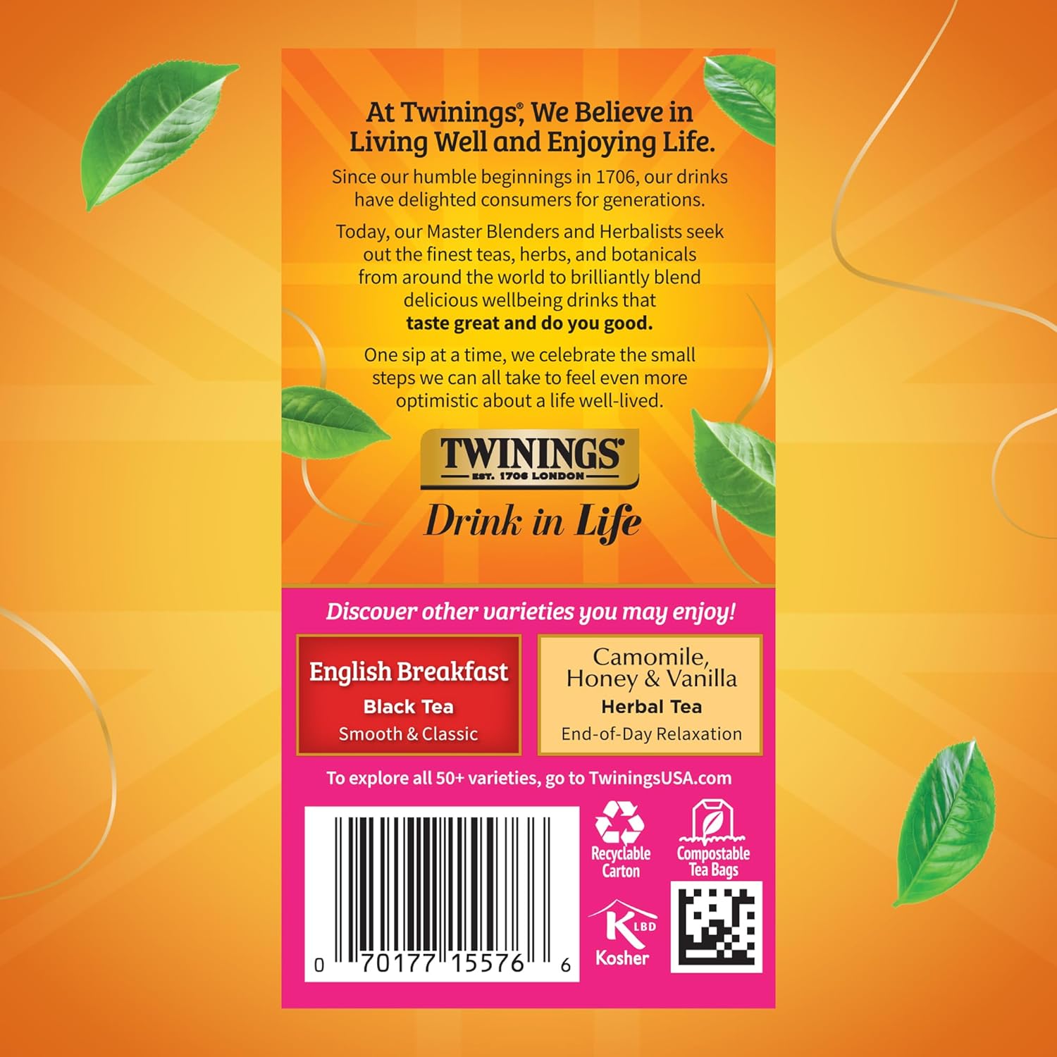 Twinings Tea English Afternoon Tea, 20 ct