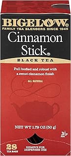 Bigelow Tea Cinnamon Stick Tea, Black, 28 Count (Pack of 1) (10343)