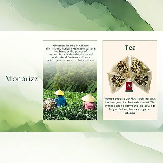 Monbrizz Herbal Tea Formula Ginseng Six treasure tea te divina, maca root, Goji berries