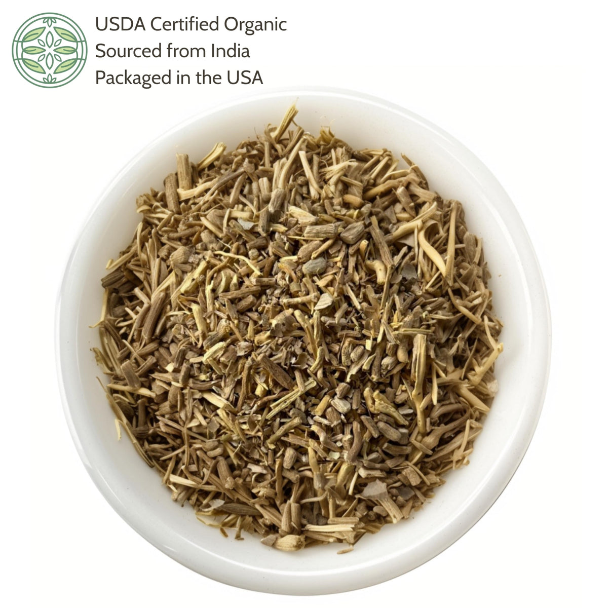 Elanen Naturals Organic Ashwagandha Root 4 oz. (113g), USDA Certified Organic Ashwagandha Root Loose Leaf Tea, Dried Withania