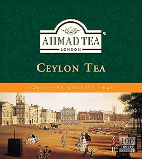 Ahmad Tea Ceylon tagged teabags, no envelopes, 100 count (Pack of 1)