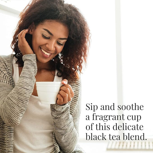 The Republic of Tea Rose Petal Full-Leaf Loose Black Tea, 1 lb Bag | Steeps 200 Cups | Caffeinated