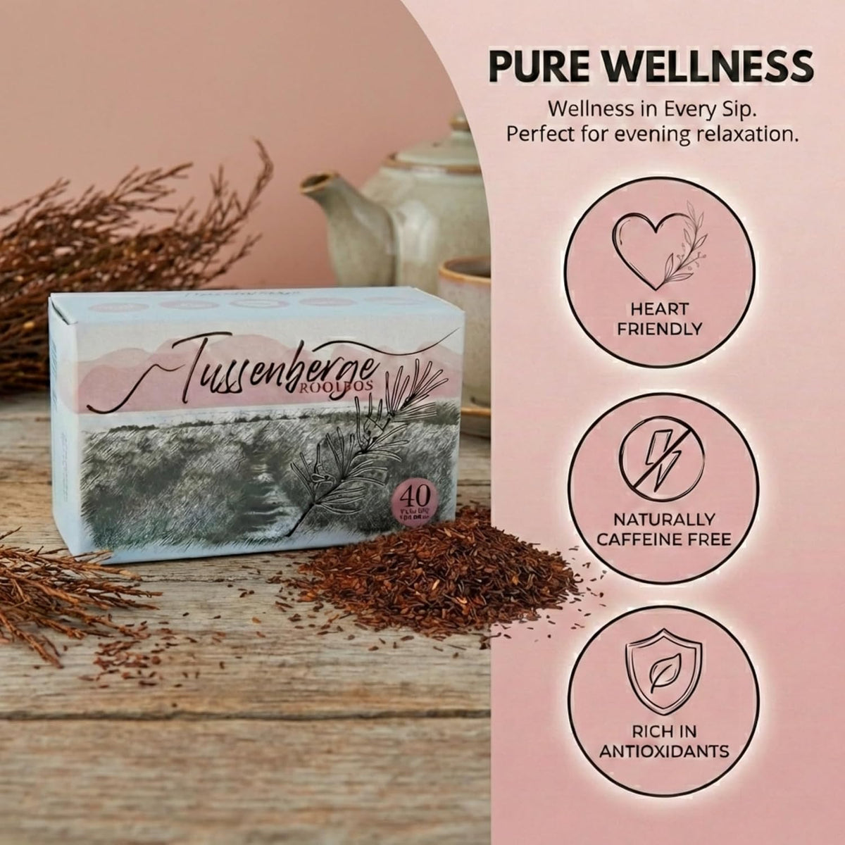Tussenberge Organic Rooibos Tea Bags