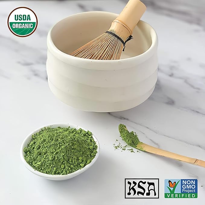 SUGIMOTO TEA Japanese Organic Matcha Powder Ceremonial Grade 1.0 oz (29 g)