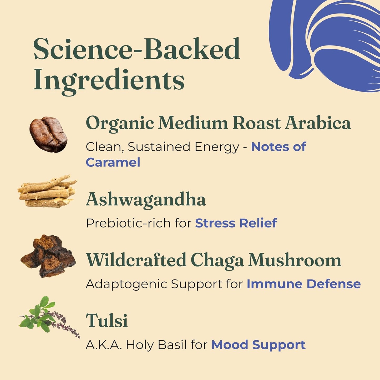 4551058-Four Sigmatic Organic Balance Adaptogen Ground Coffee, 12 Oz
