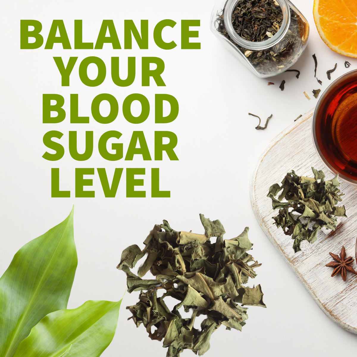 Lanka Flavors Feel Different Dried Insulin Plant Leaves 1.76 oz (50g) Natural Costus Igneus Herbal Tea