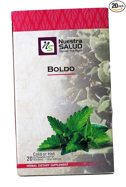 Boldo Leaves Tea Herbal Tea (20 Tea Bags) Detox Cleanser Tea