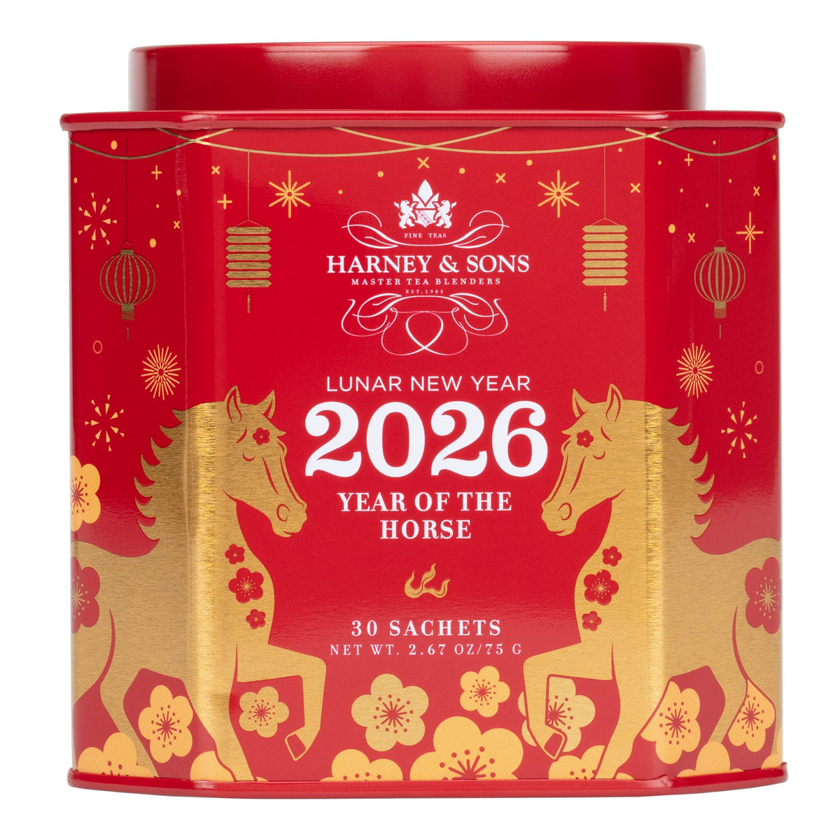 Harney & Sons Lunar New Year 2026 Tea, Year of the Horse, Lunar New Year Gift, Black tea with toasted rice, coconut, ses