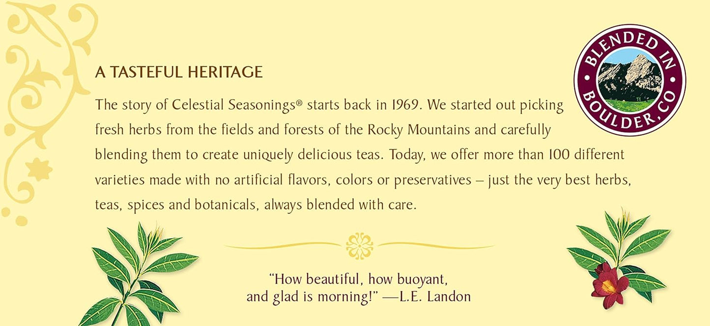 Celestial Seasonings Black Tea, Morning Thunder, 20 Count
