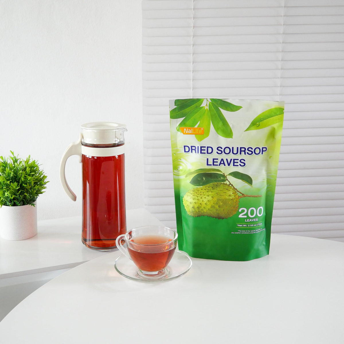 NalLife Soursop Leaves Tea - 200 Dried Leaves for Tea