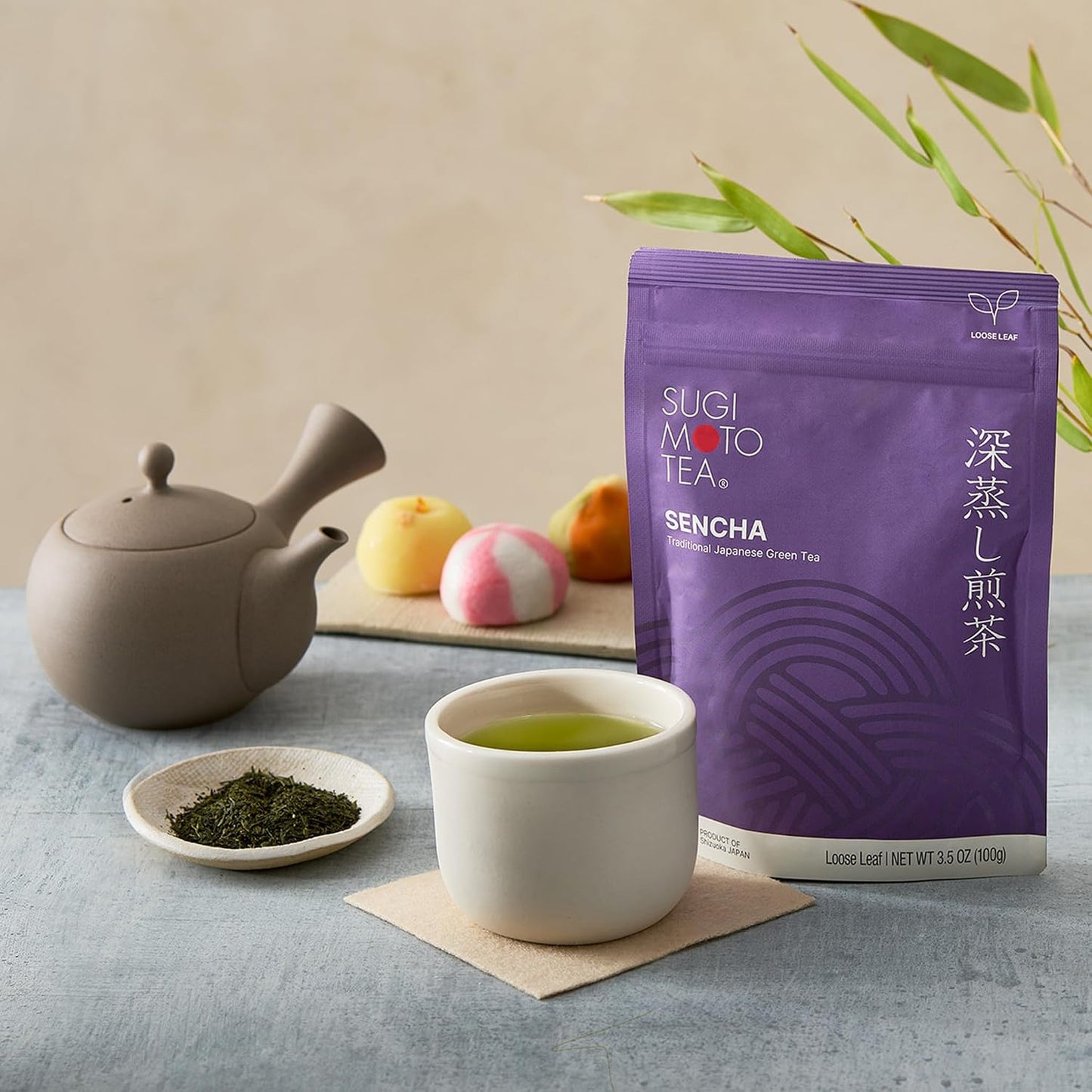SUGIMOTO TEA Japanese Sencha Fukamushi Green Tea Loose Leaf 3.5 oz