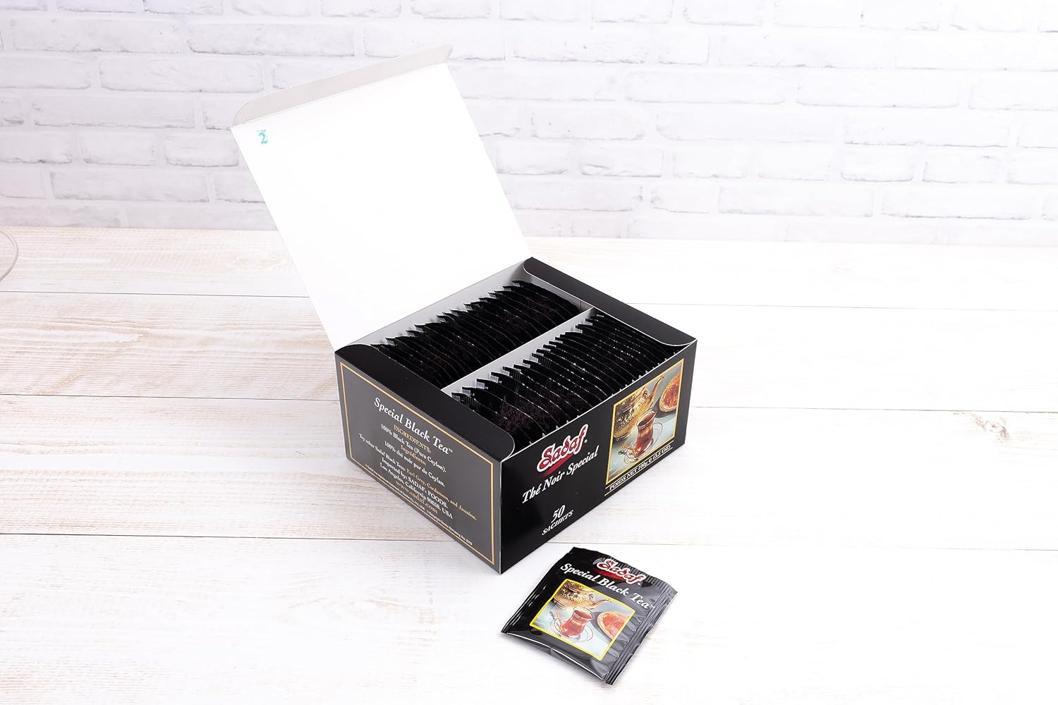 Sadaf Special Black Tea Bags - Pure Ceylon Black Tea - Product harvested in Sry Lanka - Kosher - 50 Bags