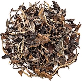 oriarmcha 125g / 4.4oz Chinese Shou Mei Aged Tea Loose Leaf - Fuding White Tea Shoumei Long Life Eyebrow - 1st Grade - Brew Hot or Iced Tea