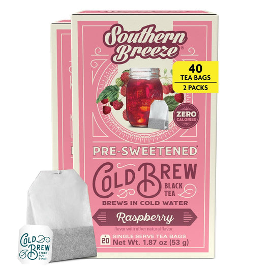 Southern Breeze Cold Brew Sweet Tea Raspberry Iced Tea 20 Tea Bags
