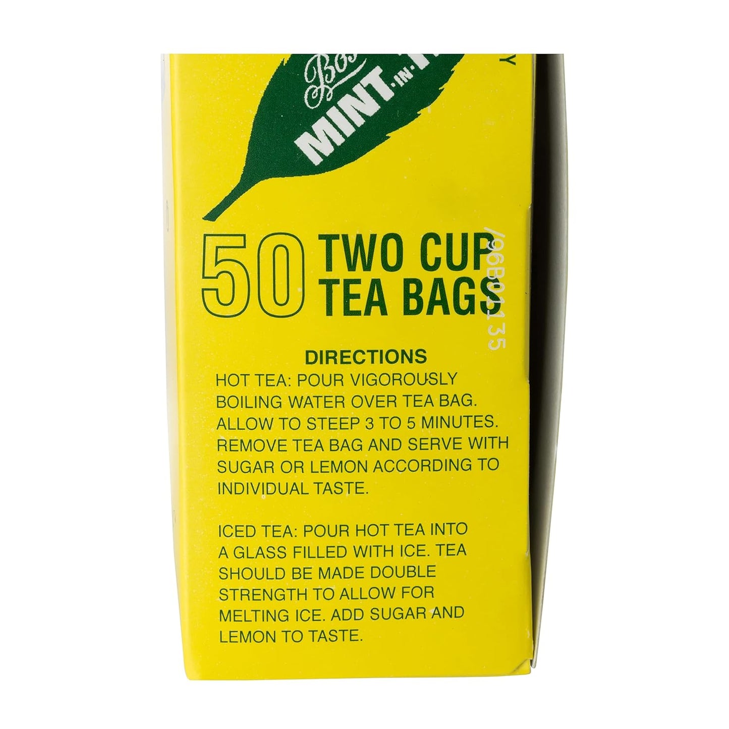 Boston's Mint-In-Tea Two Cup Tea Bags - 50 CT