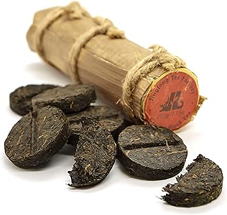 Jinglong Tea Factory - Yunnan Black Tea in Bamboo Leaf Tube (80 Cups) Black Tea (7.1 Ounce)