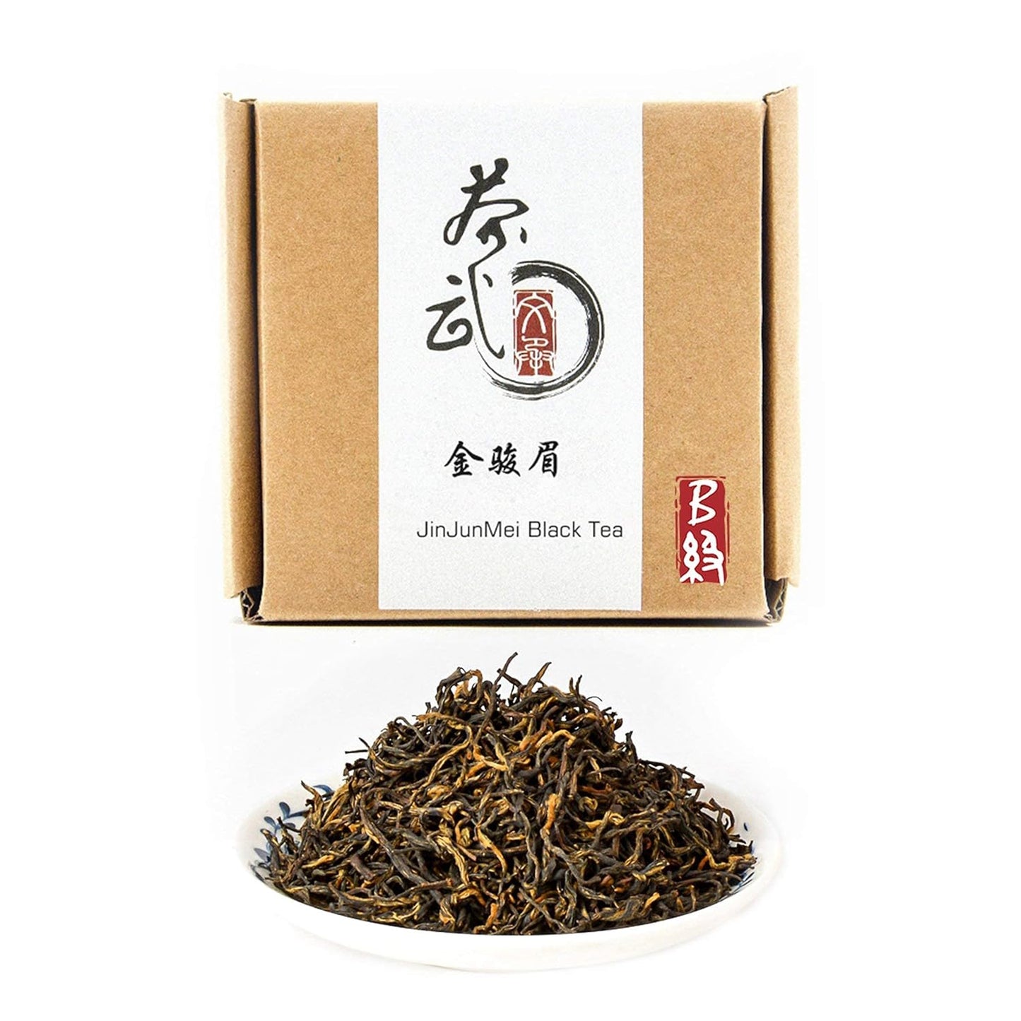 JinJunMei and Lapsang Souchong Black Tea,2 Kinds of WuYi Black Tea Loose Leaf Combination,3.5oz/Box,