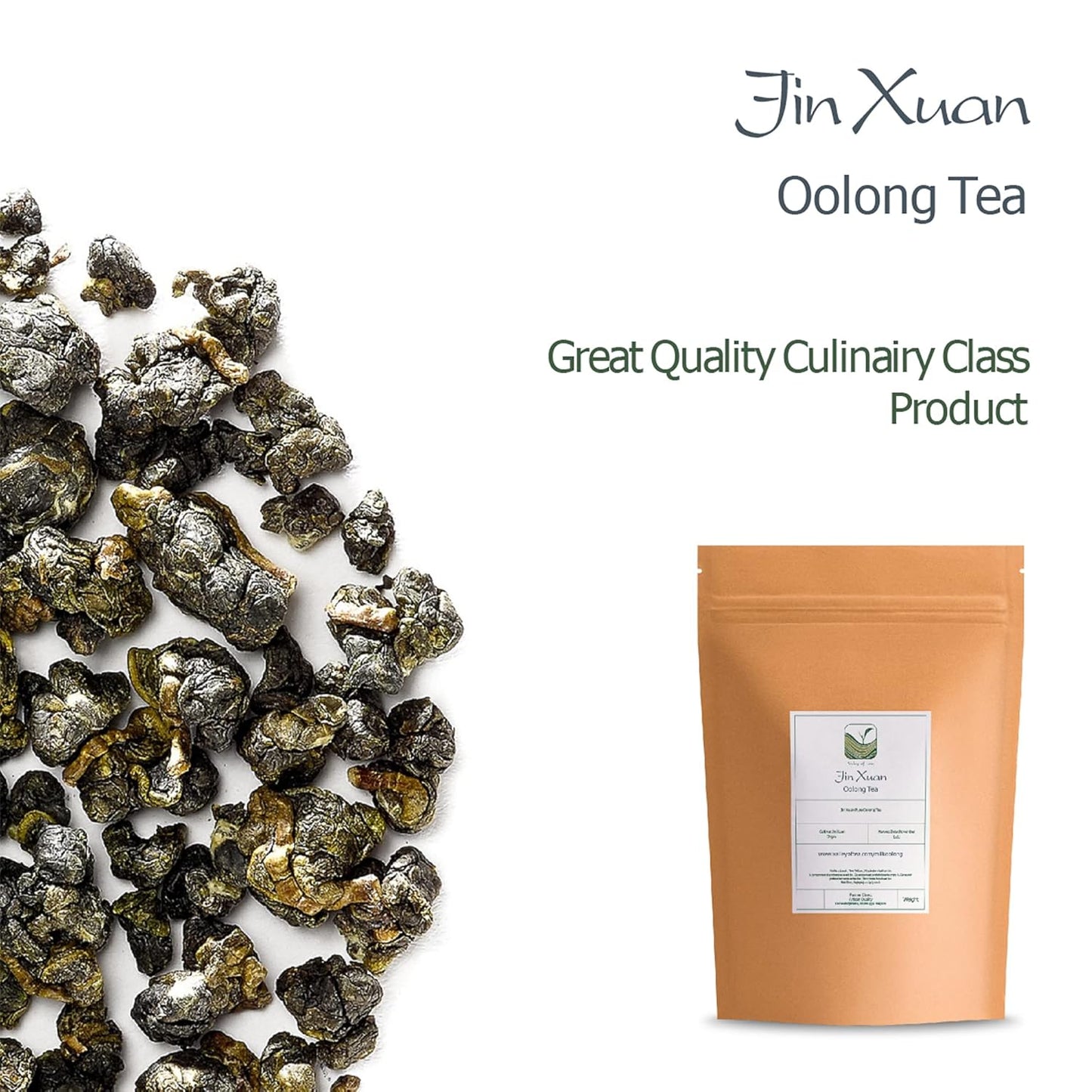 Jin Xuan Oolong Tea From Taiwan - Jinxuan Loose Leaf Tea - Taiwanese Green Oolong Tea 50g