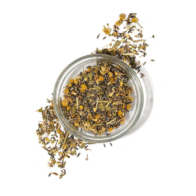 Sleep Herbal Tea by Mindful Moon – Calming Blend with Chamomile, Lavender & Passionflower – Caffeine-Free, Loose Leaf (Mini)