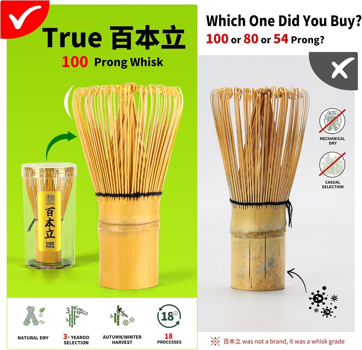 TEANAGOO Matcha Whisk Set,7 Pcs Matcha Set,Matcha Kit for Ceremony,Matcha Tea Set for Making Breakfast/Latte,Starter Kit Set and Bowl with All Accessories,Gift for Friend/Family
