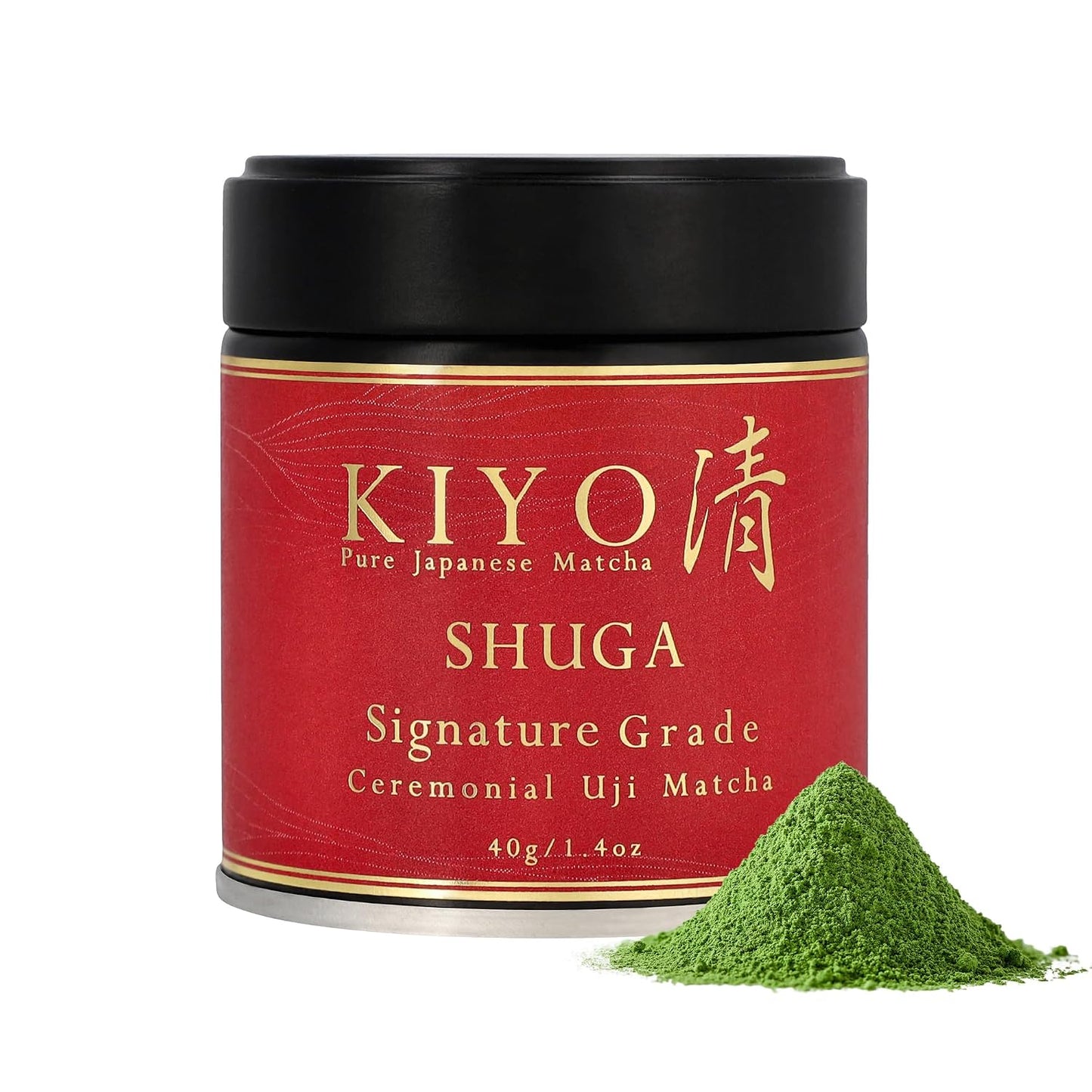 Kiyo Matcha Signature Grade Shuga Ceremonial Uji Matcha, 40g/1.41oz