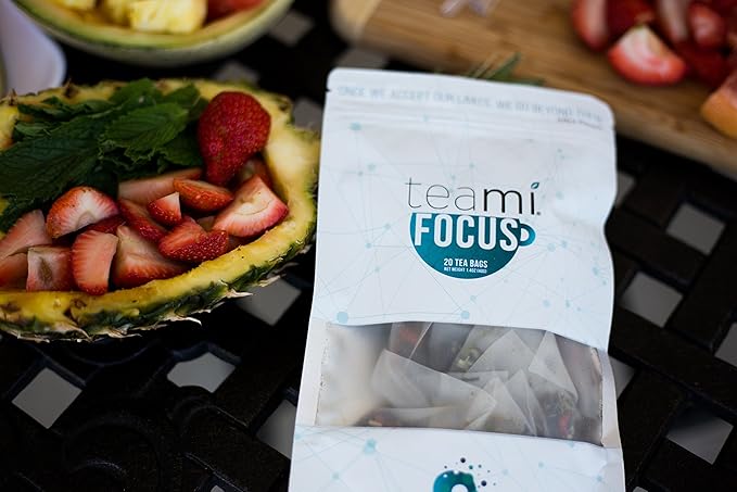 Teami Focus Tea - Herbal tea for mental clarity focus - Better focus blends for Alertness, Concentration and Clarity