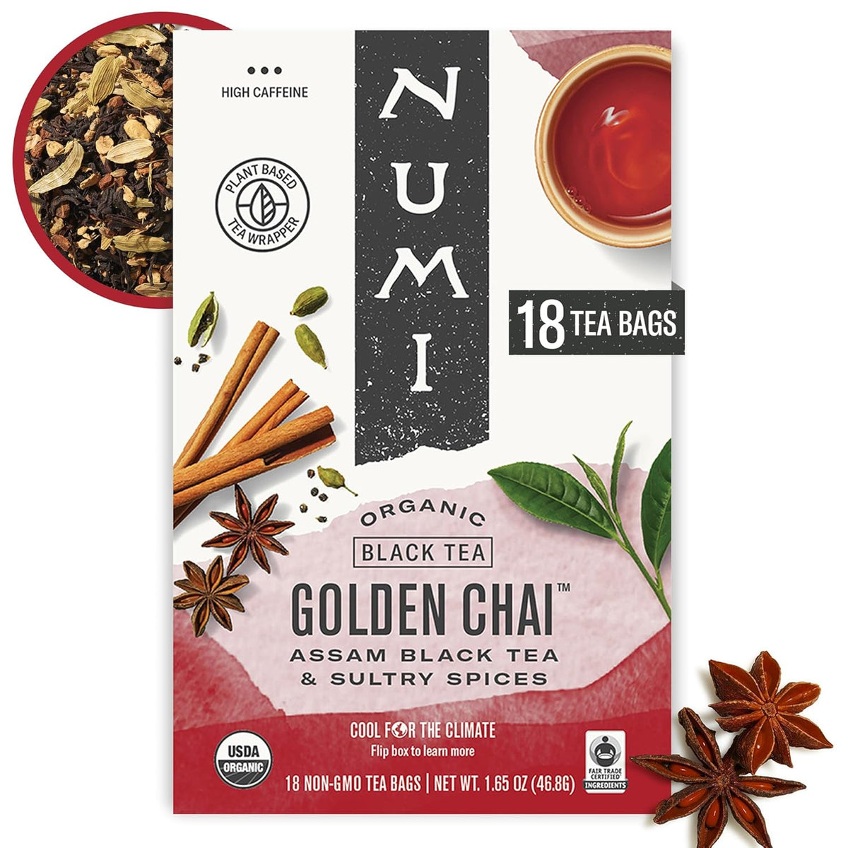 Numi Organic Golden Chai Tea