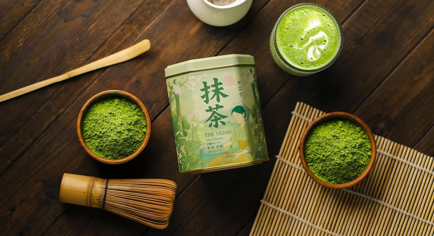 The Vedas UJI Kyoto Imperial Ceremonial Grade Matcha Tea crafted by Hamayen Vikshuva(ハマーン・ヴィクシュヴァ) | from Uji Kyoto | 50 grams