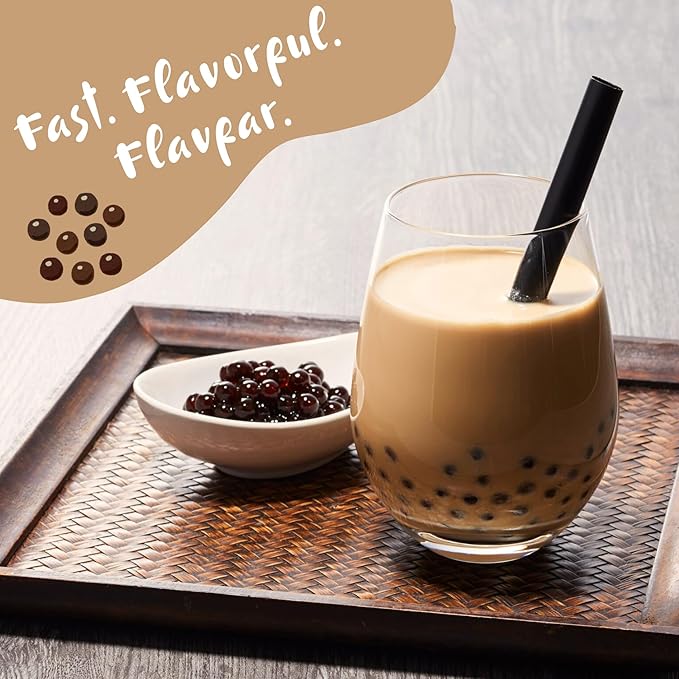 Flavfar Less Sugar 2 in 1 Milk Tea Powder, 2.2 lb – Instant Powdered Drink, Serve Hot or Cold – Authentic Taiwanese Flavor for Bubble Tea at Home