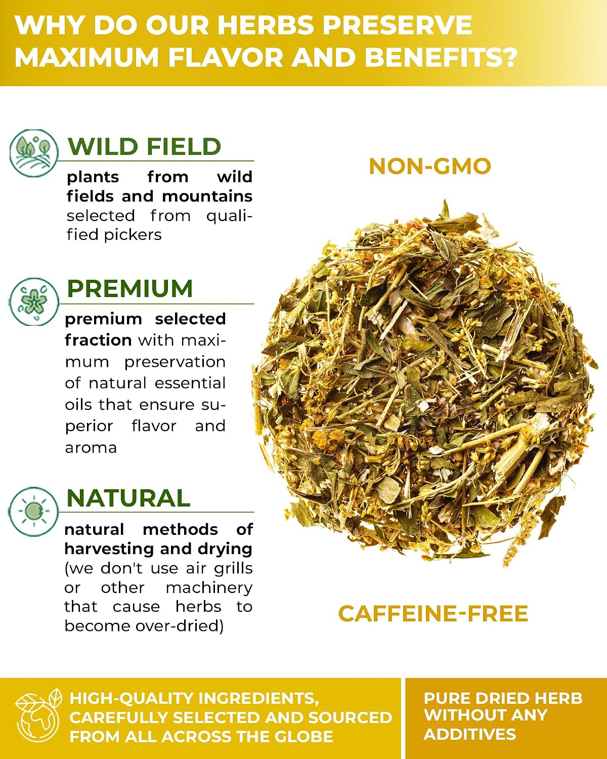 1.8 oz. Goldenrod Tea Herb Golden Root (Solidago Virgaurea L.) - 50g Dried Golden Rod Herbs Herbal Tea