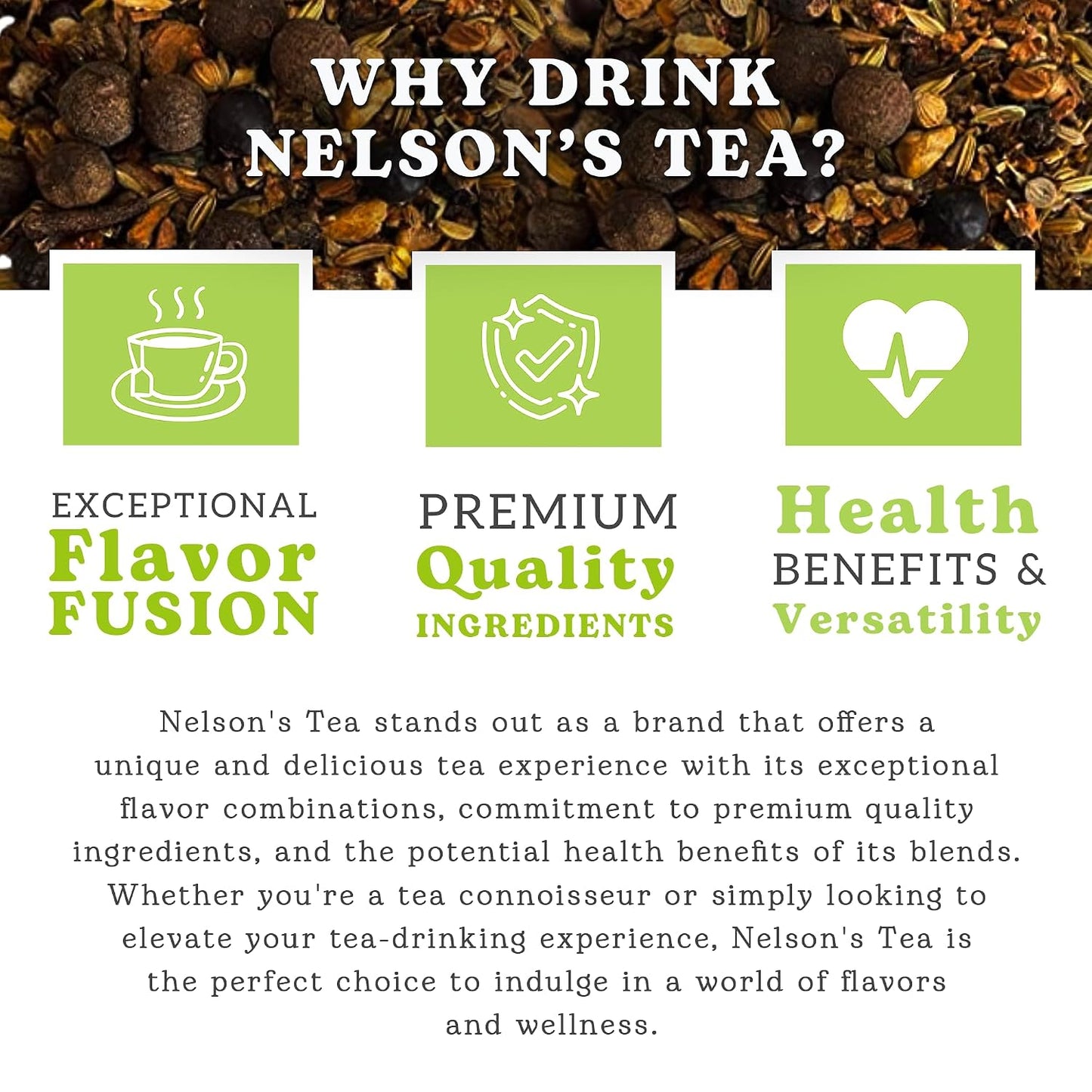 Nelson's Tea A &amp; J's Root Beer Sarsaparilla Loose Leaf Tea, Sample, 0.5 oz | Herbal • Burdock • Birch Bark • Dandelion • Caffeine Free • Tea • Root Beer • Sarsaparilla Root Tea